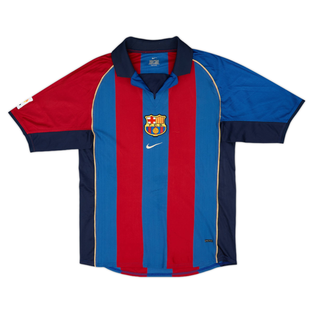 2001-02 FC Barcelona 1a Equipación