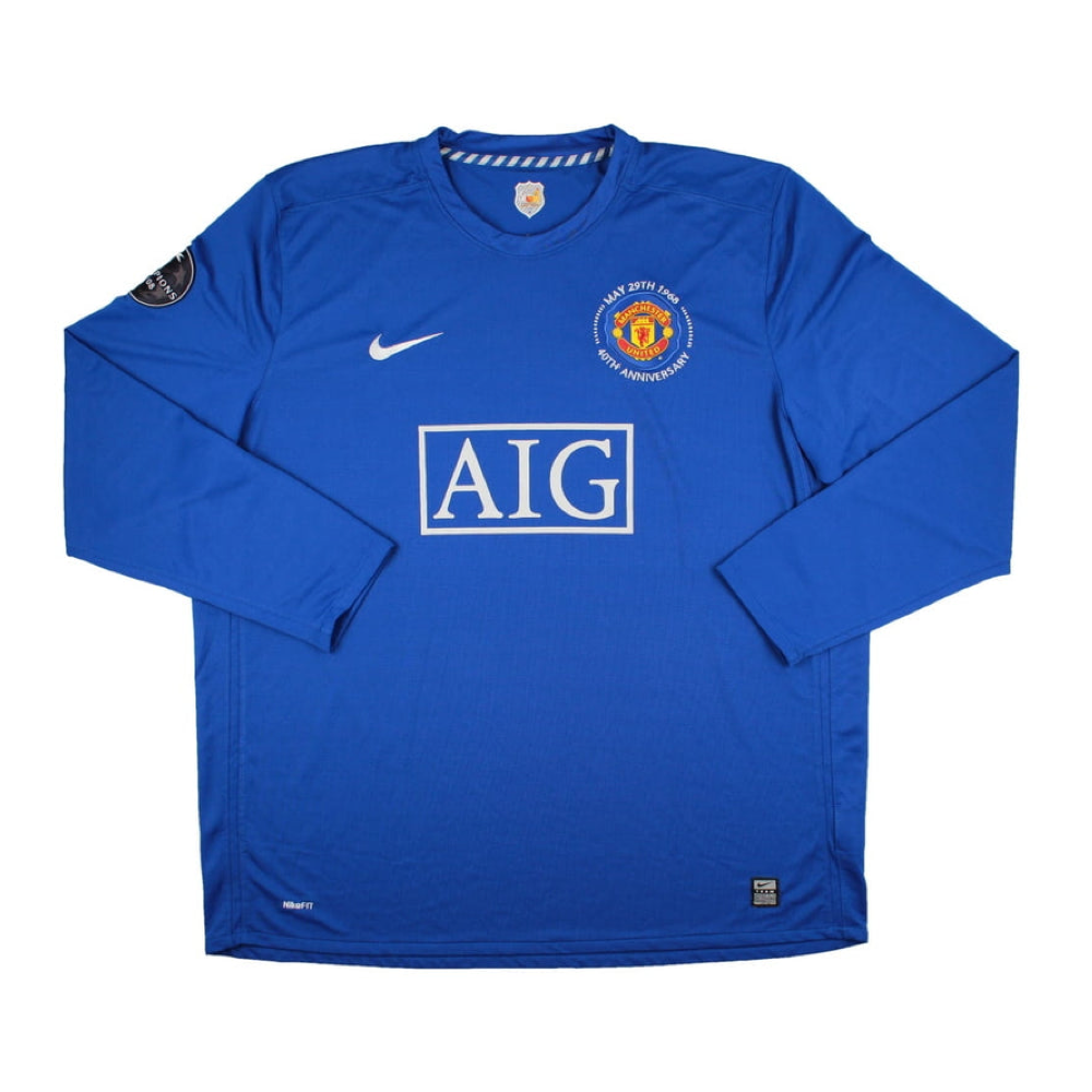 2008-09 Manchester United FC 3a Equipación Manga Larga