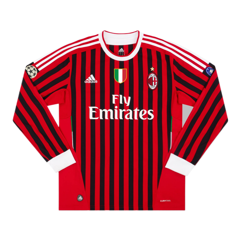 2011-12 AC Milan 1a Equipación Manga Larga