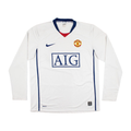 2008-09 Manchester United FC 2a Equipación Manga Larga