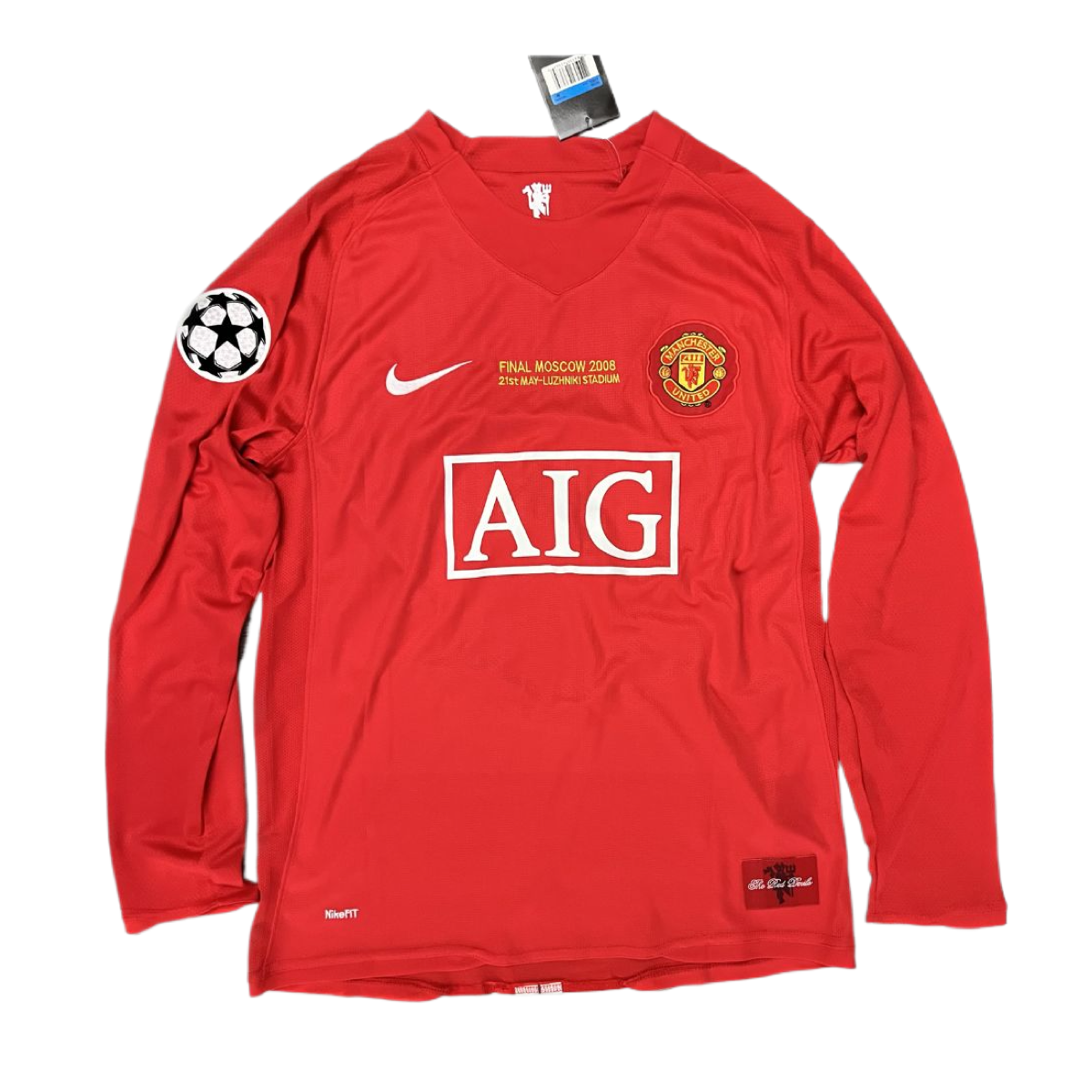 2007-08 Manchester United FC 1a Equipación Manga Larga