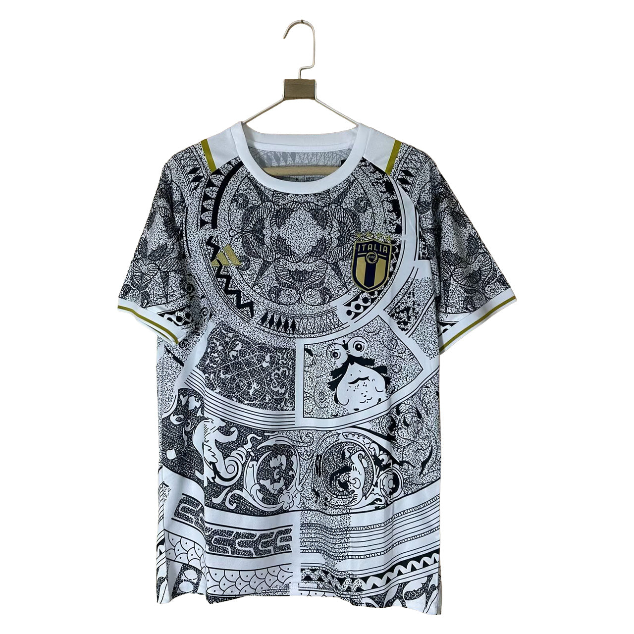 Camiseta EE Italia Oro y Negro